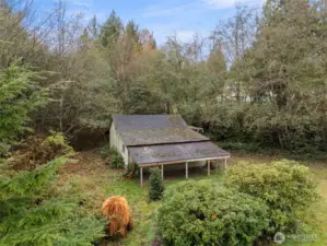 Garage and shop detached from the home