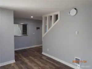 Great Room to main floor bedrooms & to stairway for 2nd floor