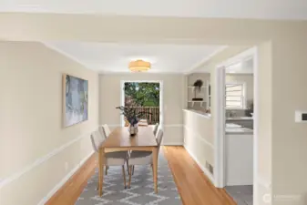 French doors to deck