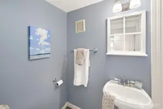 lower level bath with shower