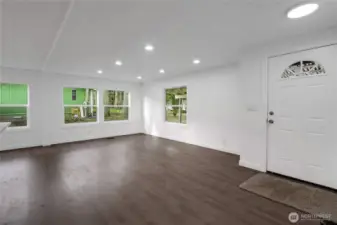 Front entry & Livingroom area.