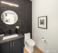 powder room on main floor