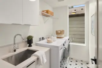 laundry on second floor