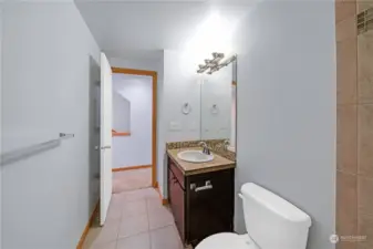 Hallway bathroom
