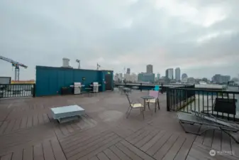 Escape to the rooftop deck for stunning views and a tranquil retreat from city life.