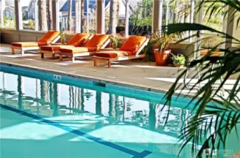 Seabrook now has two pools. The indoor pool is a couple blocks away and the new outdoor pool is just a bike ride away int he Farm District.