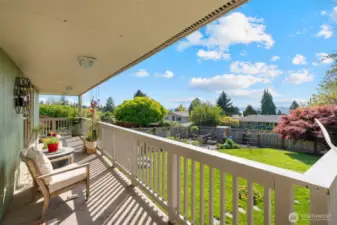 Deck off main level