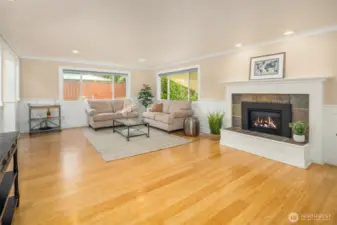Living room - 2021 gas fireplace