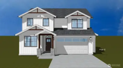 House Rendering similar to the actual house
