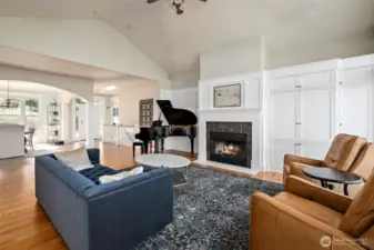 Large open living room.  Hardwood floors throughout upper level!