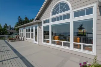 Imagine the possibilities on this expansive deck!
