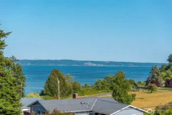 View looking south east towards Camano Island.