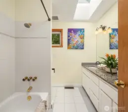 Upstairs guest bathroom