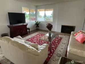 Living Room with new windows and new paint