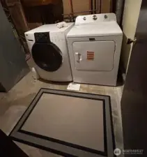 Downstairs - Laundry room with new dryer