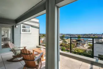 view from private deck