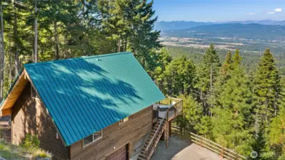 Back of cabin.