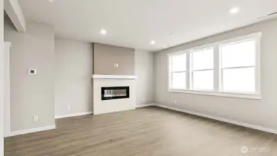 Plasma TV pre-wire w/ HDMI cable at great room, Home automation package includes deadbolt door lock, programmable thermostat, smart switches, video doorbell and smart speaker.