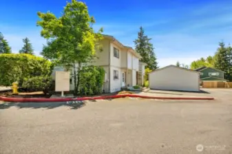 Two reserved parking spaces, including a dedicated garage with added storage, automatic openers an additional visitor parking.