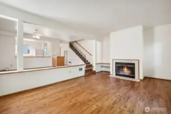 Wood burning fireplace *This is a representation of layout, actual units may have a different level of finishes