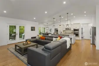 Open concept living.