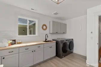 Oversized laundry room!