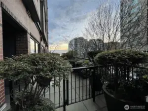 Avenue One with Puget Sound in the not too far distance.