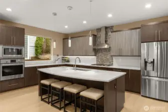 Chef's kitchen ideal for entertaining and daily living