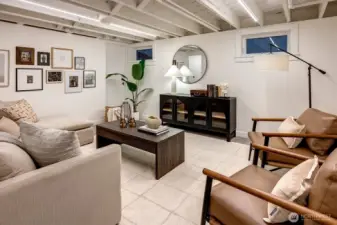 Basement living space