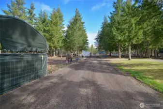 Drive leading to home site.