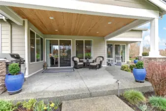 Enjoy entertaining or watching sunsets from the covered patio