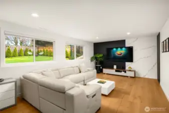 Custom TV accent wall