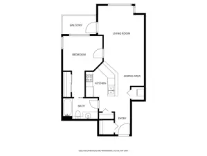 Unit floor plan.