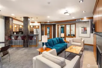 Relax, watch Seahawks games, mingle with neighbors or reserve this owner's lounge for events with your friends.