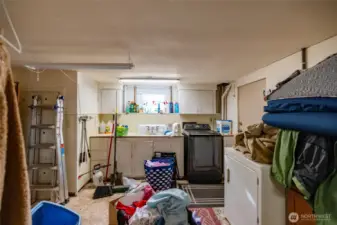 Utility area in the basement