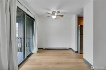 Brand new beautiful and easy care, LVP Flooring in this condo