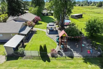 ~Aeriel View of expansive Backyard~ Nothing else to do except Move In~