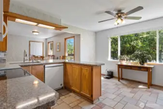 ~Top of the Line Quartz Countertops~ View of Kitchen to Dining Room~