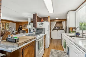 New counters, refrigerator, cupboards, sink, curtains, fan and electrical in the last 6 months.