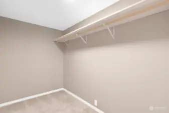 Primary walk-in closet