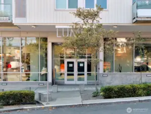 Main entrance to Lumen