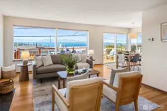 Sweeping views greet you when you walk in the front door.