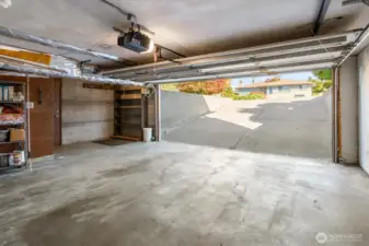 The big two-car garage on the lower level easily provides tons of storage.