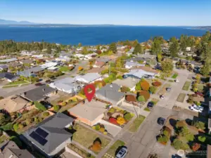 If you’ve wanted to live on a quiet street near Puget Sounds, this is the place.