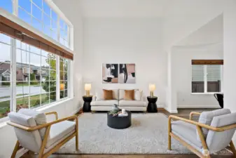Fabulous front sitting room