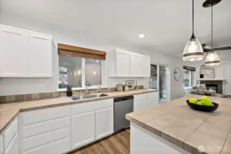 Window faces backyard so you can overlook what's happening