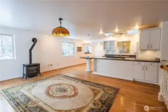 Kitchen with eating area