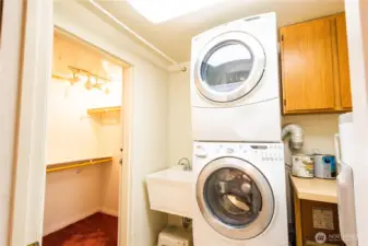 Laundry Room and Closet for possible bedroom downstairs