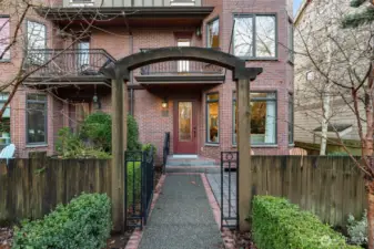 Fenced yard is great for street appeal and pets.