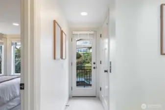 2nd floor has a deck overlooking Kinnear, plus two bedrooms, a large bath, laundry room and elevator access.